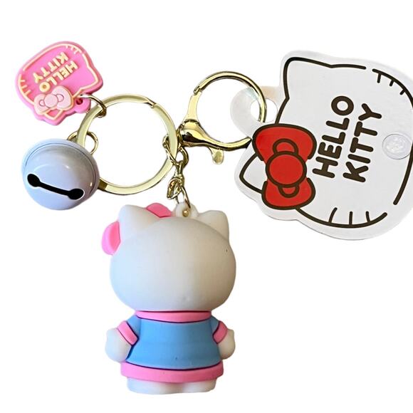 Sanrio Hello Kitty Bag Charm Key Chain Clip Mini Figurine Purse Backpack Wallet - Picture 3 of 6